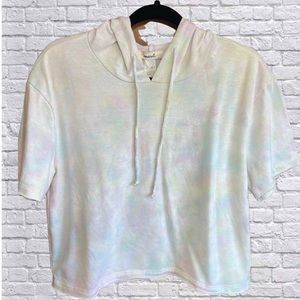 Short Sleeve Hooded Top